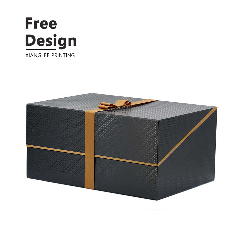 Low MOQ luxury magnetic lid paper packaging box Custom LOGO gift boxes with handle