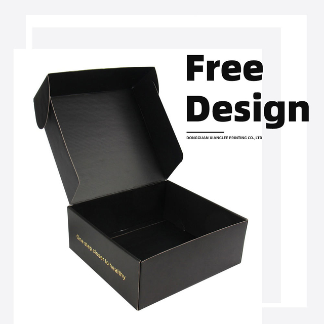 E-Commerce Custom Printing Logo Self Sealing Recycled Blue Shipping Box E Flute Corrugated Transport Mailer Carton