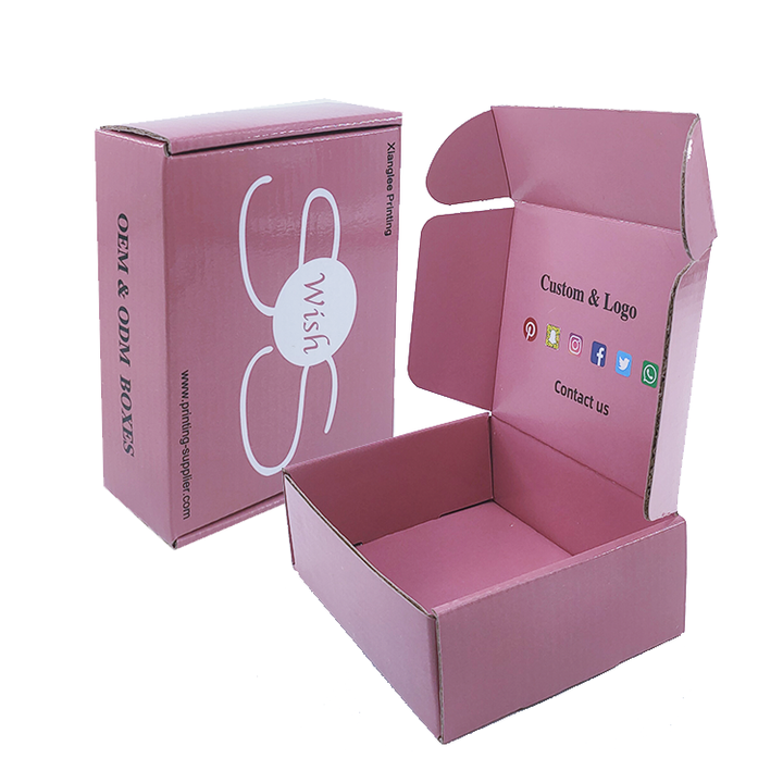 Wholesale Luxury Cardboard Custom Logo Paper Box for Gift Wig Packaging Box Suit With Logo Printing Subscription Box