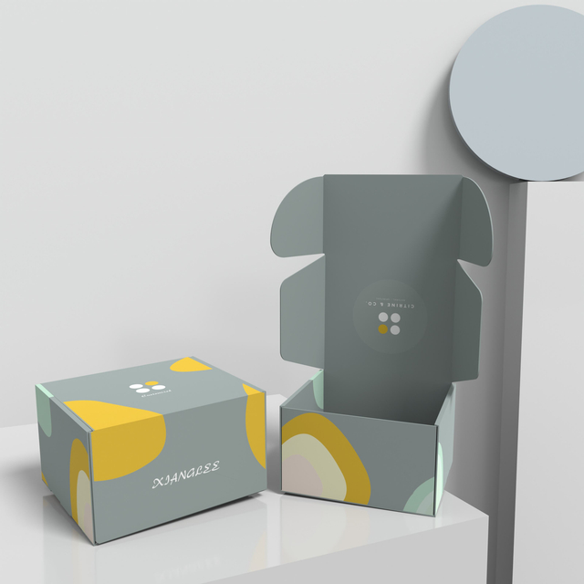 Logo design for free Packaging Printing Clothes corrugated Wig Boxes with Logo Packaging custom box mailer
