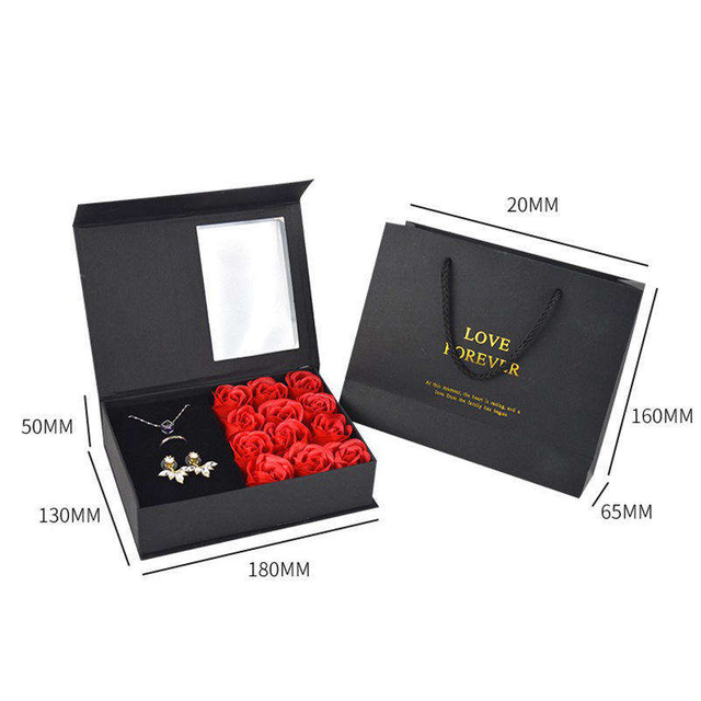 Custom luxury Apparel Packaging Boxes Paperboard Clothes/Shoes White Matte Magnetic Gift Box with Ribbon