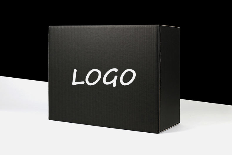 2023 Xianglee High Quality corrugated paper black shipping boxes Custom logo mailer Cosmetic Boxes