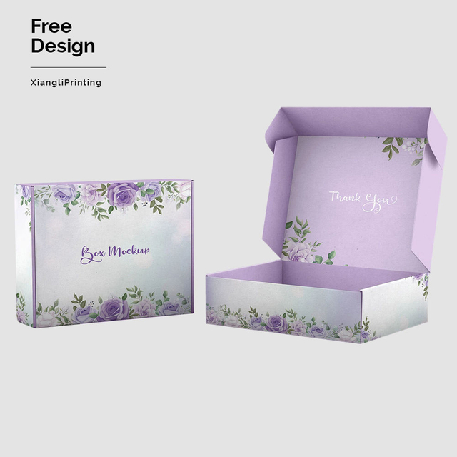 2023 Xianglee Manufacturer Color Printed Mailing Shipping custom design printed paper mailer shipping boxes with logo packaging