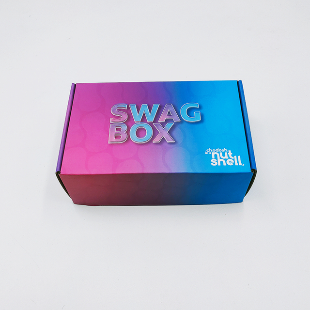 E-Commerce Custom Printing Logo Self Sealing Recycled Blue Shipping Box E Flute Corrugated Transport Mailer Carton