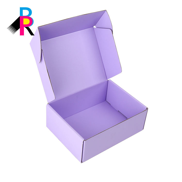 Low MOQ custom Logo Mailer Paper Packing Boxes Wholesale Kraft 3 layers Corrugated Clothing shoes Collapsible Shipping BOX