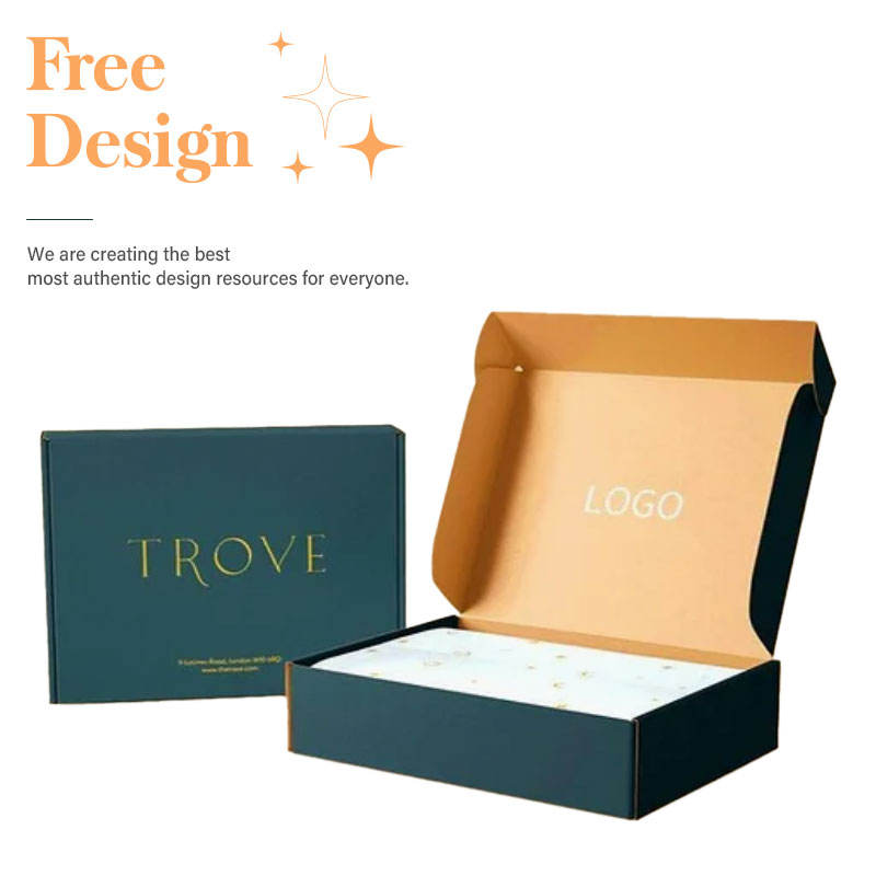 Luxury Custom Logo Light Paper Corrugated Cardboard Shipping Mailer Boxes Packaging With Logo For Small Business