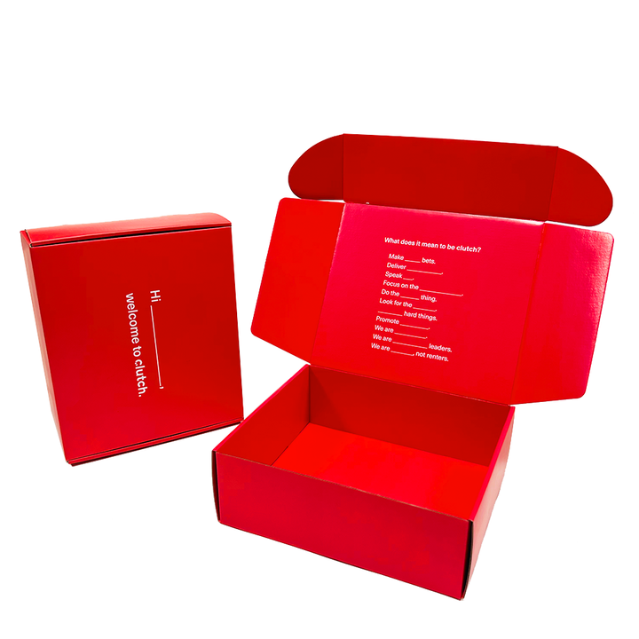 Custom printing red shipping packaging gift boxes Free sample packing shipping mailer box packaging with logo