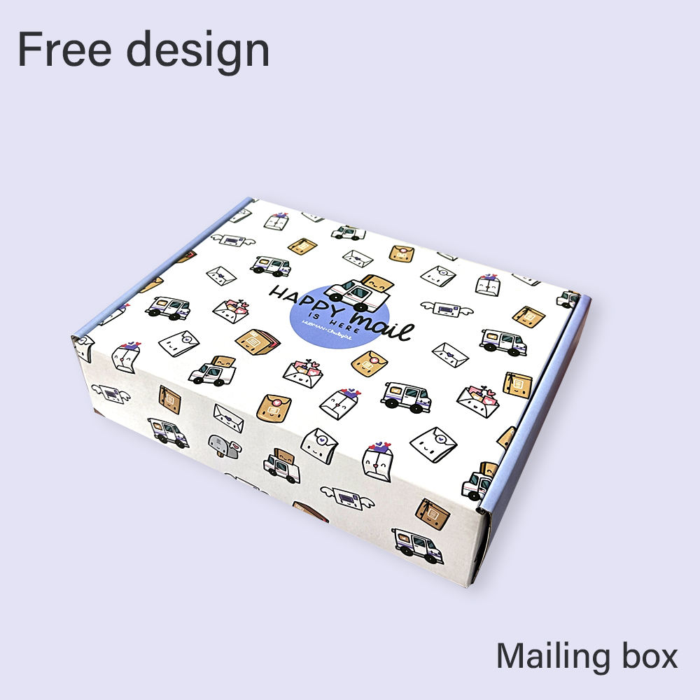 Free shipping custom arrival pink color customized size corrugated mailer paper gift box