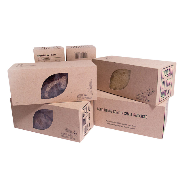 Manufacturer Custom Color Packaging Bread boxes and paper bags with Logo