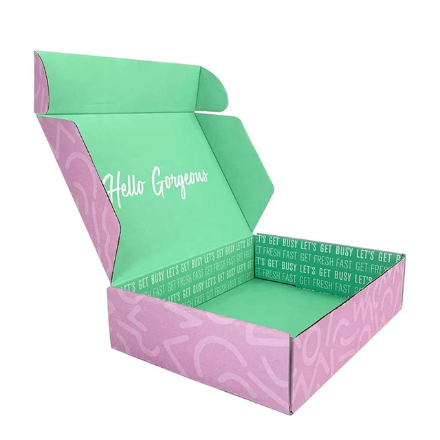 Wholesale corrugated shipping packaging box custom printed luxury shipping box for cosmetic