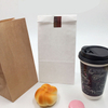 New Trending Shopping Handles Pvc Paper Bag With food packaging take away Kraft paper bag