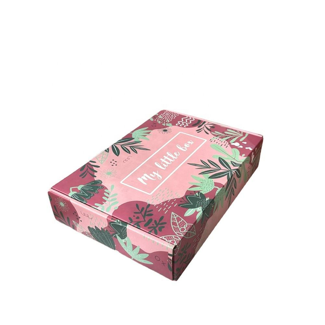 Luxury Factory Wholesale Green printing corrugated cardboard gift box clothing shoes t-shirt packaging shipping boxes shoe box