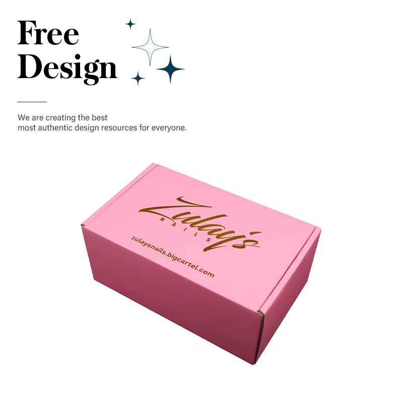 OEM Custom Printed Luxury Corrugated Foldable Kraft Cosmetic Cardboard Shipping Mailer Box