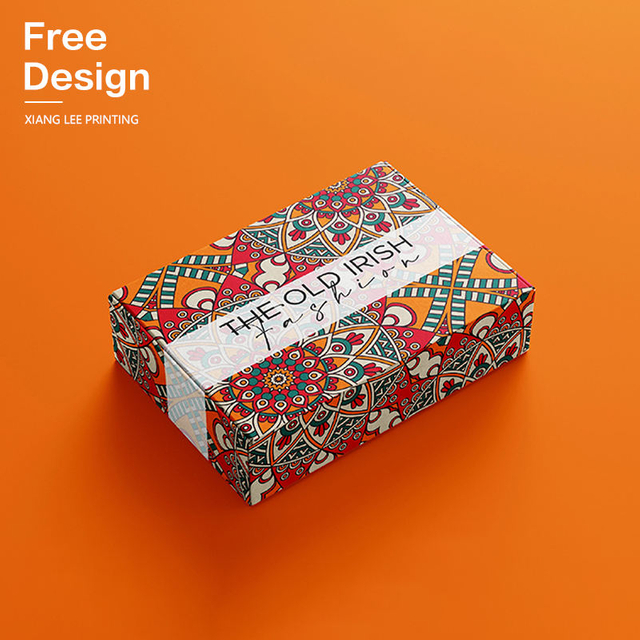 Custom Recycled Black Shipping Mailer Shoes Packaging E Flute Corrugated Boxes With Logo