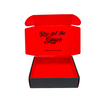 Custom printing red shipping packaging gift boxes Free sample packing shipping mailer box packaging with logo