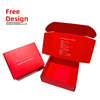 Custom printing red shipping packaging gift boxes Free sample packing shipping mailer box packaging with logo