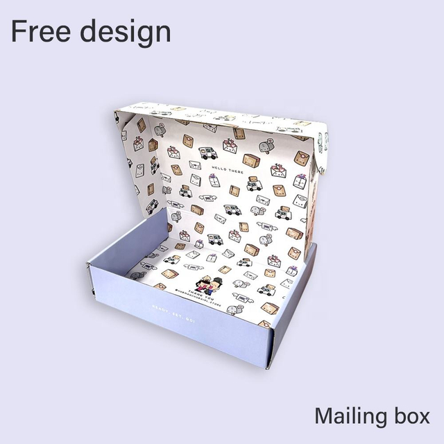 Hot Sale Kraft Paper Portable Biodegradable Environmentally Friendly Compostable Corrugated Packaging Clothing Mailer Boxes