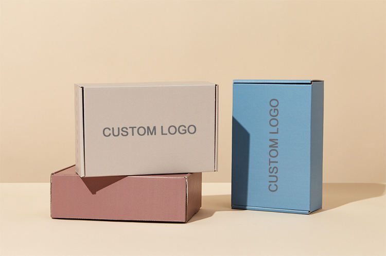 Custom Printed Colored Folding Cosmetic Packing Postal Box Custom Packaging Mailer Shipping Corrugated Cardboard Paper Boxes