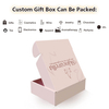 Custom corrugated mailing box. Pink Kraft paper For Clothes shipping boxes custom logo