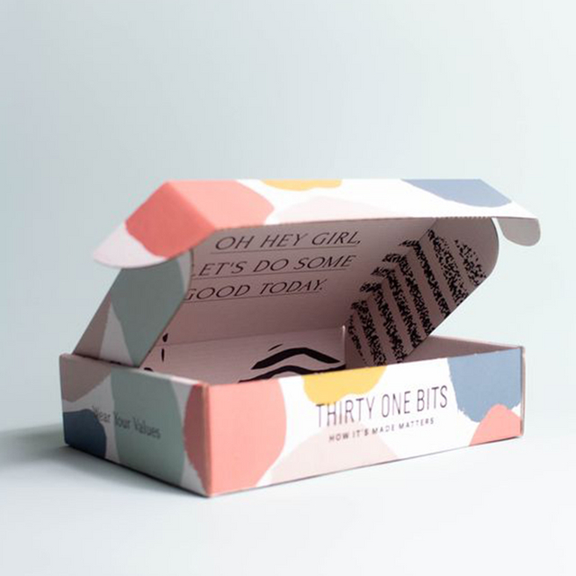 Custom Printed Mailer Shipping Cardboard box Mailing Apparel Box Corrugated Custom Shipping Boxes with logo packaging