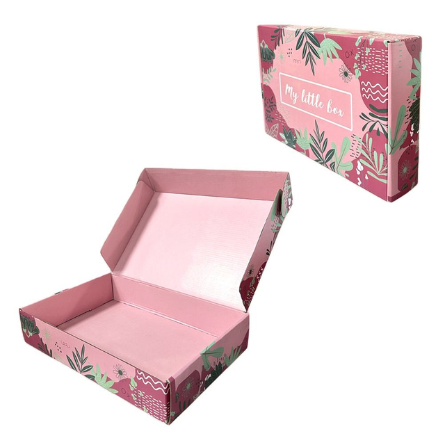 Hot Sale Kraft Paper Portable Biodegradable Environmentally Friendly Compostable Corrugated Packaging Clothing Mailer Boxes