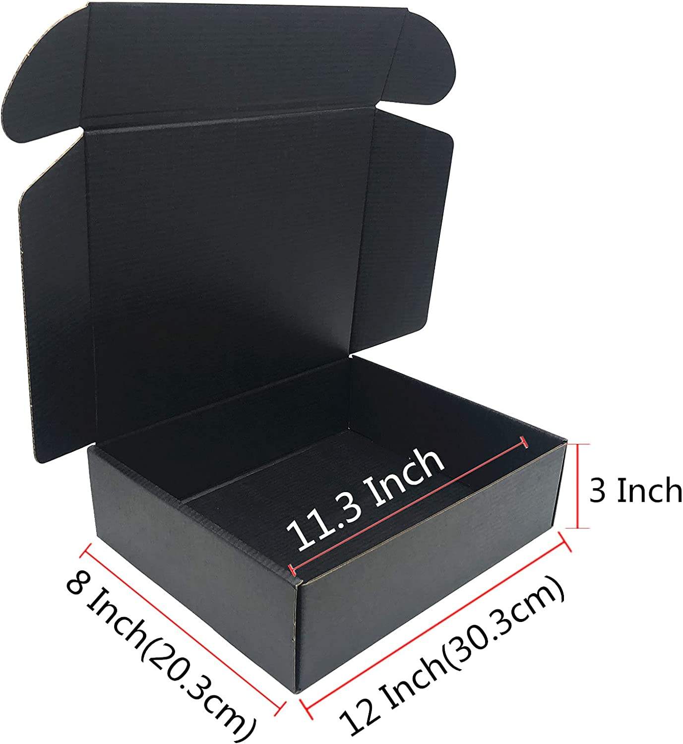 2023 New Trending Black Mailer Box Wholesale Custom Packaging Boxes Fashion Corrugated Paper Foldable Printing Shipping Boxes