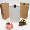 New Trending Shopping Handles Pvc Paper Bag With food packaging take away Kraft paper bag