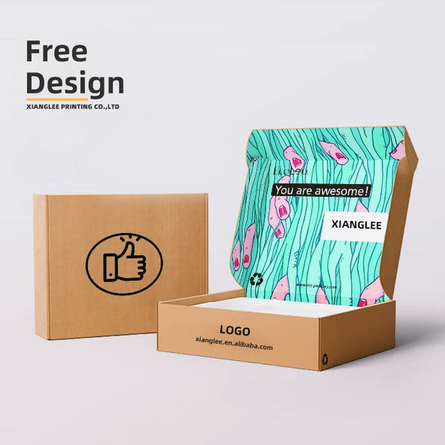 Custom luxury large corrugated paper garment clothing gift packaging box printing LOGO clothing mailer boxes