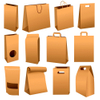 New Trending Shopping Handles Pvc Paper Bag With food packaging take away Kraft paper bag