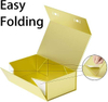Rose Gold Gift Box, 9 .5x6x3'' Gift Boxes for Presents with Lids Magnetic Closure Rectangle Foldable for Bridesmaid Proposal Box