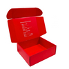 Custom printing red shipping packaging gift boxes Free sample packing shipping mailer box packaging with logo