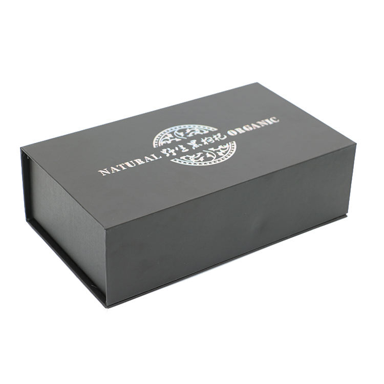 Custom Matte Black Rigid Magnetic Closure Gift Boxes Packaging Luxury Foldable Magnetic Box