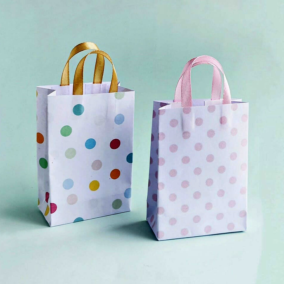 New Trending Shopping Handles Pvc Paper Bag With food packaging take away Kraft paper bag