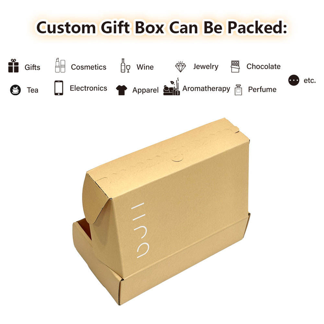 Custom Logo Color Shipping Boxes for Small Business Small Corrugated Mailer Cardboard Boxes for Packaging Gift Boxes