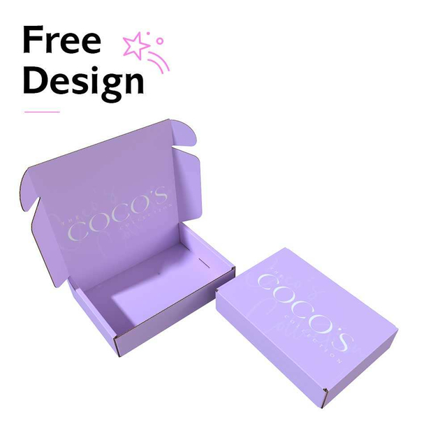 OEM Custom Logo Printed Biodegradable Rigid Paper Packaging Mailing Mailer Box Pink Shipping Cardboard Corrugated Box