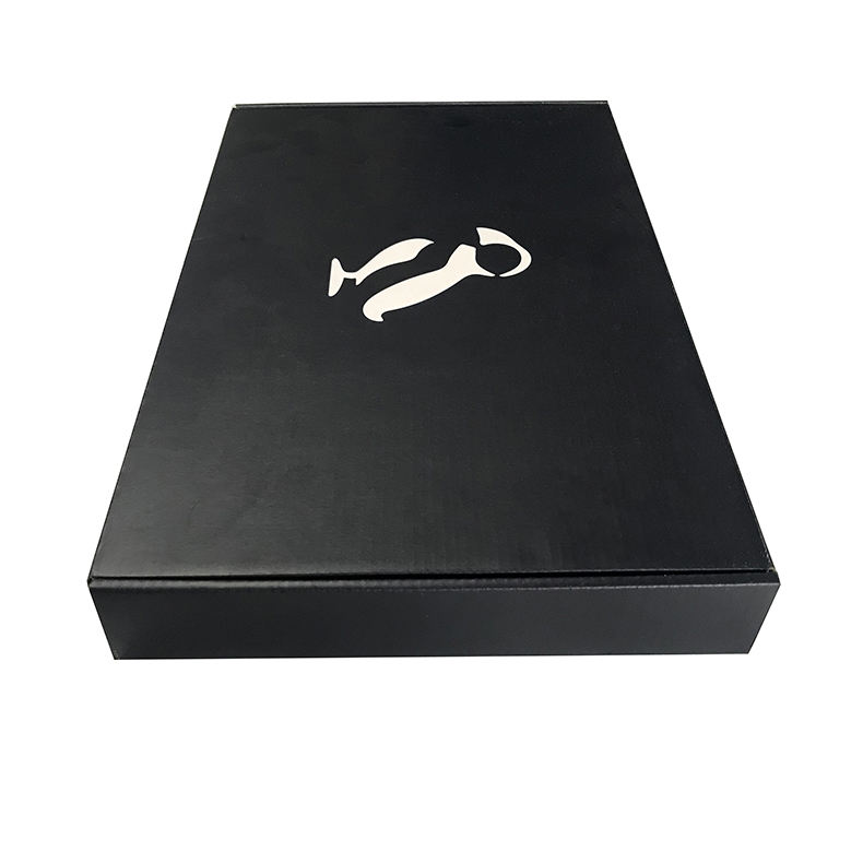 2023 Xianglee High Quality corrugated paper black shipping boxes Custom logo mailer Cosmetic Boxes