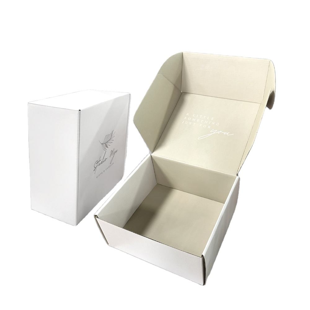 Factory Custom Logo Printed Hard Foldable Corrugated Packaging Box Gift Shoes Clothing Shipping Paper Packaging Boxes